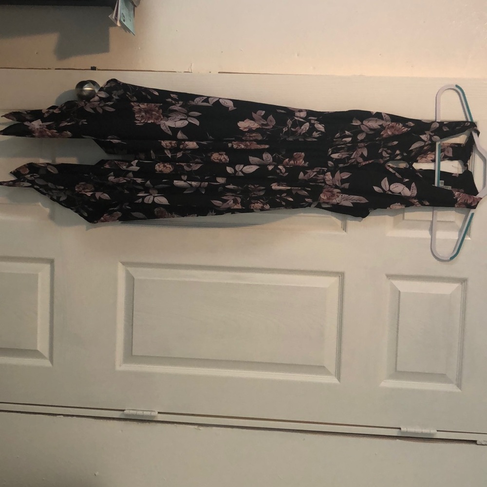 Asymmetrical floral dress